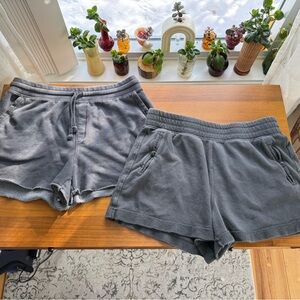 2 Pairs of Aerie Shorts - Size Large - Grey